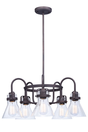 Maxim Lighting Seafarer 5-Light Chandelier With Bulbs Oil Rubbed Bronze