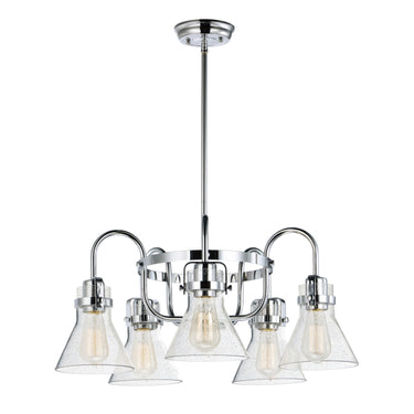 Maxim Lighting Seafarer 5-Light Chandelier With Bulbs Polished Chrome