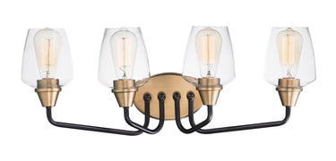 Maxim Lighting Goblet 4-Light Bath Vanity Bronze/Antique Brass