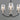 Maxim Lighting Goblet 3-Light Chandelier Black/Satin Nickel
