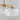 Maxim Lighting Glazed 3-Light Chandelier White/Natural Aged Brass