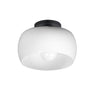 Maxim Lighting Glazed Flush Mount White/Black