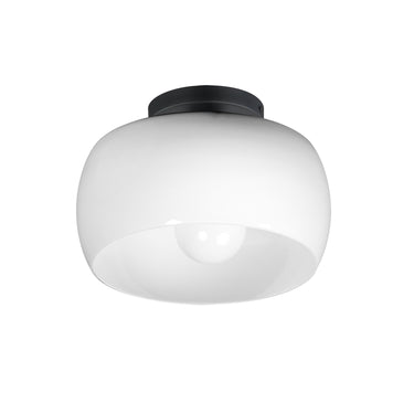 Maxim Lighting Glazed Flush Mount White/Black