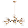 Maxim Lighting Savvy 12-Light Chandelier Antique Brass/Black