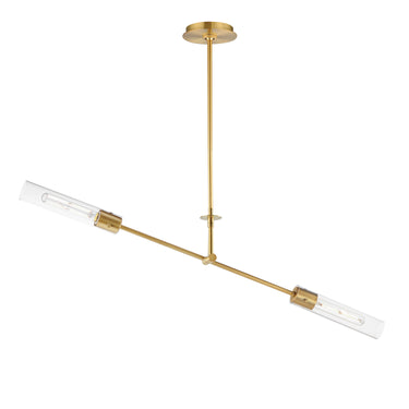 Maxim Lighting Equilibrium 2-Light LED Pendant Natural Aged Brass