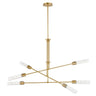 Maxim Lighting Equilibrium 6-Light LED Pendant Natural Aged Brass