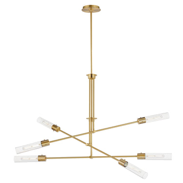 Maxim Lighting Equilibrium 6-Light LED Pendant Natural Aged Brass