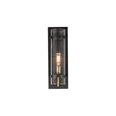 Maxim Lighting Capitol Wall Sconce Black/Antique Brass