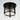 Maxim Lighting Capitol Flush Mount Black/Antique Brass