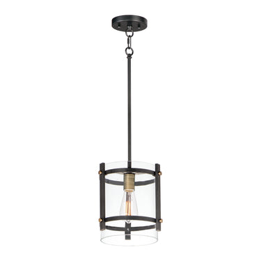 Maxim Lighting Capitol Pendant Black/Antique Brass