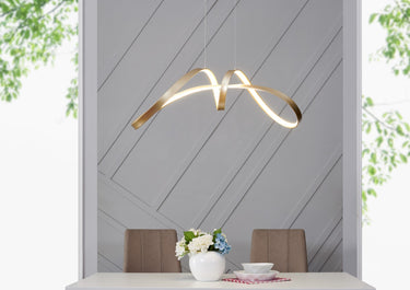 Finesse Decor Bucharest LED Chandelier Sandy Gold