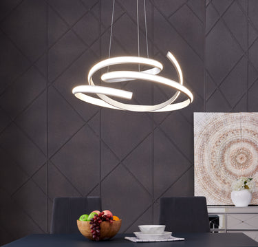 Finesse Decor Oslo LED Adjustable Chandelier Silver