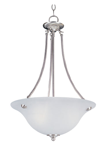 Maxim Lighting Malaga 3-Light Invert Bowl Pendant Satin Nickel