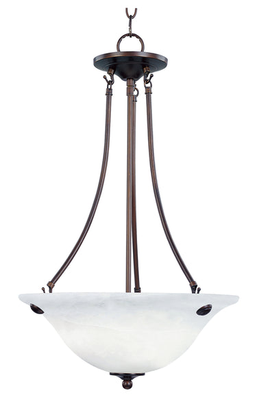 Maxim Lighting Malaga 3-Light Invert Bowl Pendant Oil Rubbed Bronze