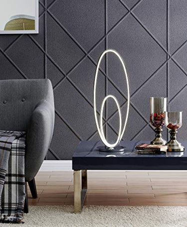 Finesse Decor Milan Chrome Table Lamp LED Strip & Touch Dimmer