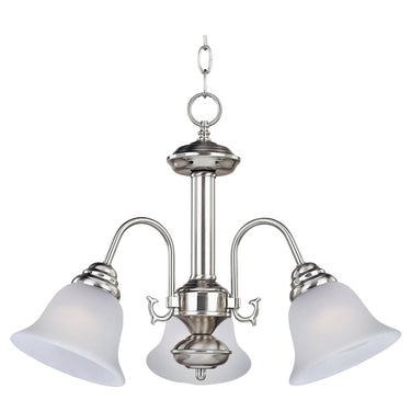 Maxim Lighting Malaga 3-Light Chandelier Satin Nickel