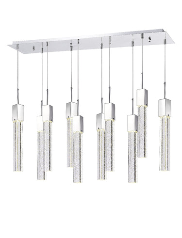 Finesse Decor Rectangular Crystal Chandelier XL 10 Light