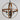 Maxim Lighting Compass 4-Light Pendant Antique Pecan/Black