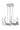 Finesse Decor 8 Light Square Crystal Dianyi LED Chandelier Silver
