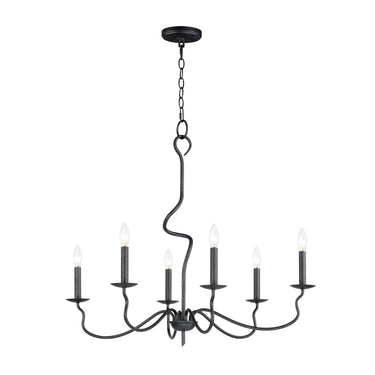 Maxim Lighting Padrona 6-Light Chandelier Black Oxide