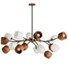 Maxim Lighting Akimbo 16-Light Pendant w LED Bulbs Dark Bronze/Antique Brass