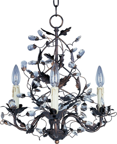 Maxim Lighting Elegante 3-Light Chandelier Oil Rubbed Bronze
