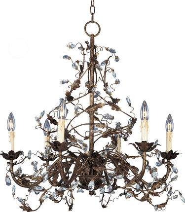 Maxim Lighting Elegante 6-Light Chandelier Oil Rubbed Bronze