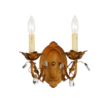 Maxim Lighting Elegante 2-Light Wall Sconce Etruscan Gold