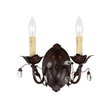 Maxim Lighting Elegante 2-Light Wall Sconce Oil Rubbed Bronze