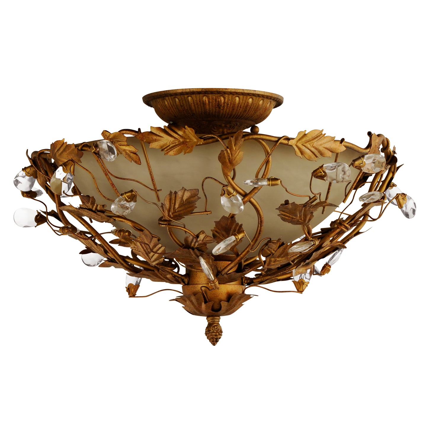 Maxim Elegante 3-Light Semi-Flush Mount