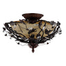 Maxim Lighting Elegante 3-Light Semi-Flush Mount Oil Rubbed Bronze