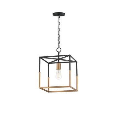 Maxim Lighting Soho Pendant Black/Weathered Brass