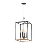Maxim Lighting Soho 4-Light Pendant Black/Weathered Brass
