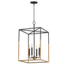 Maxim Lighting Soho 4-Light Large Pendant Black/Weathered Brass