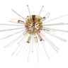 Maxim Lighting Polaris 8-Light Flush Mount Satin Brass