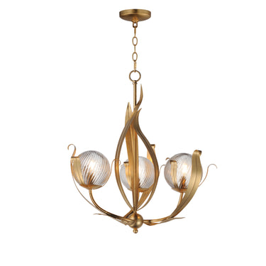 Maxim Lighting Firenze 3-Light Pendant Gold Leaf