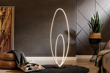 Finesse Decor Milan Chrome LED 65" Floor Lamp Dimmable