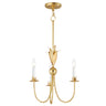 Maxim Lighting Paloma 3-Light Chandelier Gold Leaf