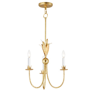 Maxim Lighting Paloma 3-Light Chandelier Gold Leaf