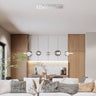 Finesse Decor Orbis Linea Chandelier Polish Nickel