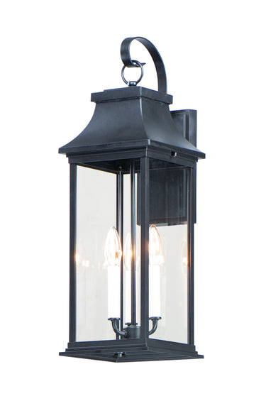 Maxim Lighting Vicksburg 3-Light Large Outdoor Wall Sconce Black