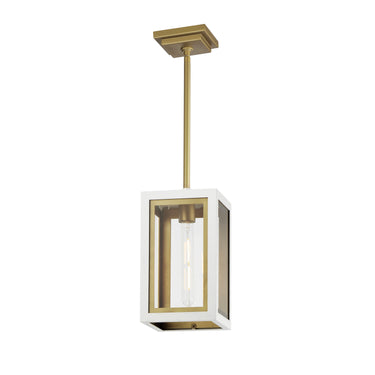 Maxim Lighting Neoclass Outdoor Pendant White/Gold