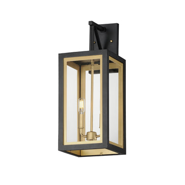 Maxim Lighting Neoclass 2-Light Outdoor Sconce Black/Gold