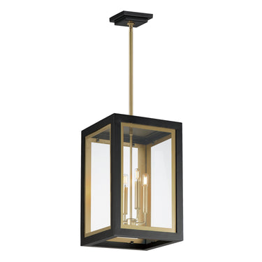 Maxim Lighting Neoclass 4-Light Outdoor Pendant Black/Gold