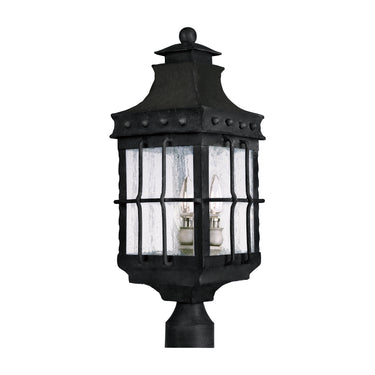 Maxim Lighting Nantucket 3-Light Outdoor Pole/Post Lantern Country Forge