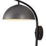 Nova of California Domus Wall Sconce 15 Gunmetal Matte Black