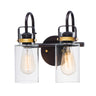 Maxim Lighting Magnolia 2-Light Bath Vanity Bronze/Gold