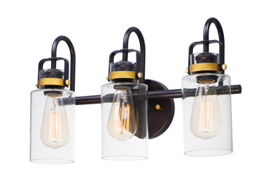 Maxim Lighting Magnolia 3-Light Bath Vanity Bronze/Gold
