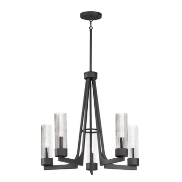 Maxim Lighting Delos 5-Light Chandelier Anthracite