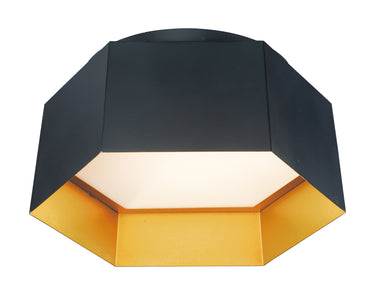 Maxim Lighting Honeycomb LED Flush Mount Black/Gold